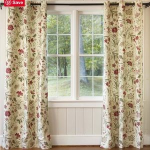 Jacobean Thermalogic Grommet Top Curtains Set